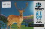 UNITED KINGDOM - MER512 - FALLOW DEER - Mercury Communications & Paytelco