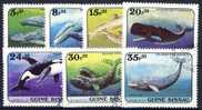 #Guinea Bissau 1984. Whales. Michel 804-10. Cancelled(o) - Guinea-Bissau