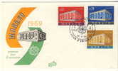 MONACO FDC MICHEL 929/31 EUROPA 1969 - 1969