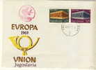 YOUGOSLAVIA FDC MICHEL 1361/62 EUROPA 1969 - 1969