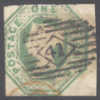 GB - VICTORIA - 1847 - SG 55 -  GREEN - Marg. Stamp - Used - Used Stamps