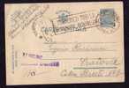 ROMANIA  21 OCT 1941 CACHET "SUBSCRIETI LA IMPRUMUTUL REINTREGIRII" ON PC CENSORED TURNU-SEVERIN. - Lettres & Documents