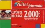 Spain Airtel 2000 PTAS Recharge Card - Airtel