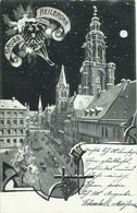 AK Heilbronn Künstlerlitho Nacht & Wappen 1904 #12 - Heilbronn
