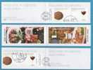 2005 718-19  EUROPA CEPT CROAZIA KROATIEN GASTRONOMIA TYP I - TYP II BOOKLET SPECIAL CANCELLATION  USED INTERESSANTE - 2005