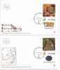 Israel FDC Jerusalem 23-12-1976 Archaeology Of Jerusalem With Tabs And Cachet On 2 Covers - FDC