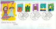 COCOS (KEELING) ISLANDS FDC END OF RAMADAN CARTOON SET OF 5 STAMPS DATED 22-01-1998 CTO SG? READ DESCRIPTION !! - Cocos (Keeling) Islands