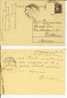Luogotenenza 1945 (Cartolina Postale): Turrita 50 Cent. Violetto. USATA (franc. Aggiunto E Staccato). Mezzano-Filottrano - Marcophilia
