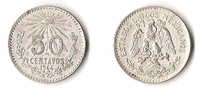 MEXIQUE 50 CENTAVOS   1944  ARGENT - Mauretanien