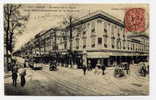Q21 - NICE - Avenue De La GARE - Café-Hôtel-restaurent De La REGENCE (BELLE Animation Avec Tramway - Automobiles - 1905) - Leven In De Oude Stad