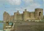 Caernarvon Castle - View From South-east, Showing Queen's Gate - Old Cars - Ford Anglia ! - Caernarvonshire