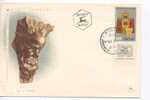 Israel FDC Jerusalem 29-4-1957 With Tab And Cachet - FDC
