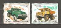 NORTH KOREA 1988 - TRUCKS - CPL. SET   - USED OBLITERE GESTEMPELT - Camions