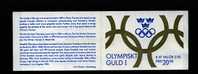 SWEDEN/SVERIGE - 1991  OLYMPIC GAMES WINNERS  BOOKLET    MINT NH - 1981-..