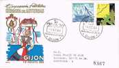 Carta  Certificada Exposicion  GIJON 1964. SEmana De Asturias - Covers & Documents