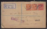 TR230 - GRAN BRETAGNA , Giorgio V  Registered 21/2/1922 Per Gli USA - Briefe U. Dokumente