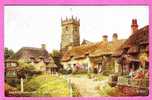 Godshill Village & Church From Original Water Colour By Brian Gerald 1954 - Otros & Sin Clasificación