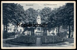 ALTE POSTKARTE WARENDORF PARTIE AM LEHRER-SEMINAR 1912 Schule Statue Monument Overberg Cpa Postcard Ansichtskarte AK - Warendorf