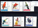 1962, Zoo D’Anvers, Oiseaux, 1216 / 1221 ** Série Avec N° De Planches - 1961-1970