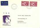 Luftpost FDC  "100 Jahre E.Kallio - Gymnastik"  In Die Schweiz      1959 - FDC