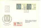 R-FDC  "100 Jahre Finnische Briefmarken - Helsinki"       1960 - FDC