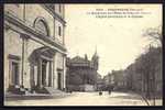 CPA  ANCIENNE- FRANCE- YSSINGEAUX (43)- BOULEVARD DE L'HOTEL DE VILLE ET L'ENTREE DE L'EGLISE EN TRES GROS PLAN- ANIMÉ - Yssingeaux