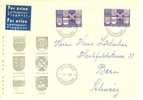 Luftpost FDC  "Städtewappen"  In Die Schweiz       1960 - FDC