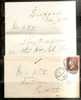 UK - 1876 COVER From BIDFORD To REDDITCH  -LETTER With Full CONTENTS - 1p Red Plate 175 - Covers & Documents