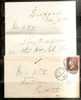 UK - 1876 COVER From BIDFORD To REDDITCH  -LETTER With Full CONTENTS - 1p Red Plate 175 - Storia Postale