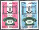 QATAR - TELEPHONE CENTENARY  - 1981. .- Mi.677-8 - MNH ** - Qatar