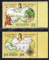 REPUBBLICA DI SAN MARINO 1992 CELEBRAZIONI COLOMBIANE COLOMBIAN CELEBRATIONS SERIE COMPLETA COMPLETE SET MNH - Ungebraucht