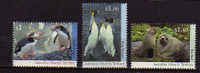 Faune De L´Antarctique.  Yv.# 95/7.  3 T-p Neufs **.  (manchots,penguins & Phoques) - Pinguine