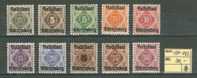 Germany Allemagne Wuerttemberg Mi. Nr. 134 - 143 Cv: 30 € / * MH Falz - Postfris