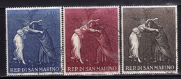 REPUBBLICA DI SAN MARINO 1968 NATALE CHRISTMAS NOEL WEIHNACHTEN NAVIDAD SERIE COMPLETA COMPLETE SET USATA USED OBLITERE' - Used Stamps