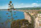 France - Nice - La Cote D`Azur - Panorama - View From Castle - Leven In De Oude Stad