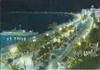 France - Nice - La Cote D`Azur - Promenade Anglais By Night - Ship - Cars - Nice La Nuit