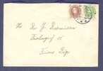 Denmark 1931 Cover Brief Incl. Original LetterFRUENS BØGE Fyn 2x King Christian X 60th Birthday Stamps - Storia Postale