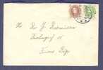 Denmark 1931 Cover Brief Incl. Original LetterFRUENS BØGE Fyn 2x King Christian X 60th Birthday Stamps - Lettres & Documents