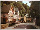 Monschau, Laufenstraße Mit Burgruine Haller, Shell - Monschau