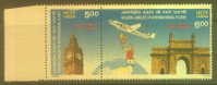 INDIA 2L 9 India Mi 647-8 AVIATION - Unused Stamps