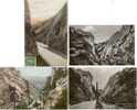 Moutier - Les Gorges  (4 Karten)      Ca. 1910 - 1950 - Moutier