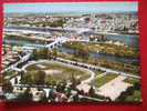 58 - LA CHARITE SUR LOIRE ( Nièvre ) - VUE PANORAMIQUE AERIENNE - LE STADE - LE FAUBOURG DE LOIRE ET LA VILLE - CPSM - - La Charité Sur Loire