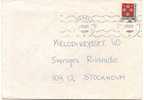 SWEDEN - 1985 COVER From GOTEBORG To STOCKHOLM - Coat Of Arms Solo Stamp - Briefe U. Dokumente