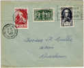 N661 - STRASBOURG - Tarif Lettre 15 Francs - Affranchie Belle Combinaison 3 Timbres - Fév. 1950 - Alsace - - Sonstige & Ohne Zuordnung