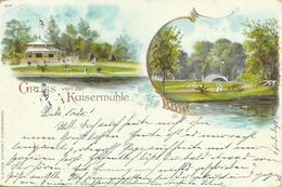 AK Viersen Kaisermühle Zweibild-Farblitho 1898 MeF #01 - Viersen