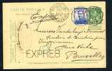 Belgique 1914 EP 5c Vert + N°120 En Express Octogone Bilingue "MENIN". - 1914-1915 Croix-Rouge