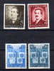 Mihail Eminescu, Entente Balkanique, 568 / 569** - 595 / 596 * - Unused Stamps