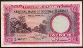 NIGERIA P4  1  POUND  1958      VF - Nigeria