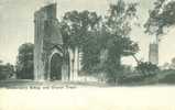 Britain United Kingdom - Glastonbury Abbey, And Church Tower - Early 1900s Postcard [P1841] - Other & Unclassified