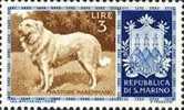 SAN MARINO 1956 CANI L. 3 MNH - Neufs